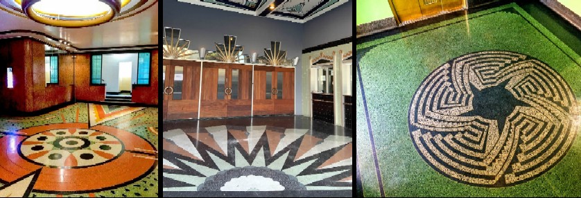 Monel Lamp, Screen and Table